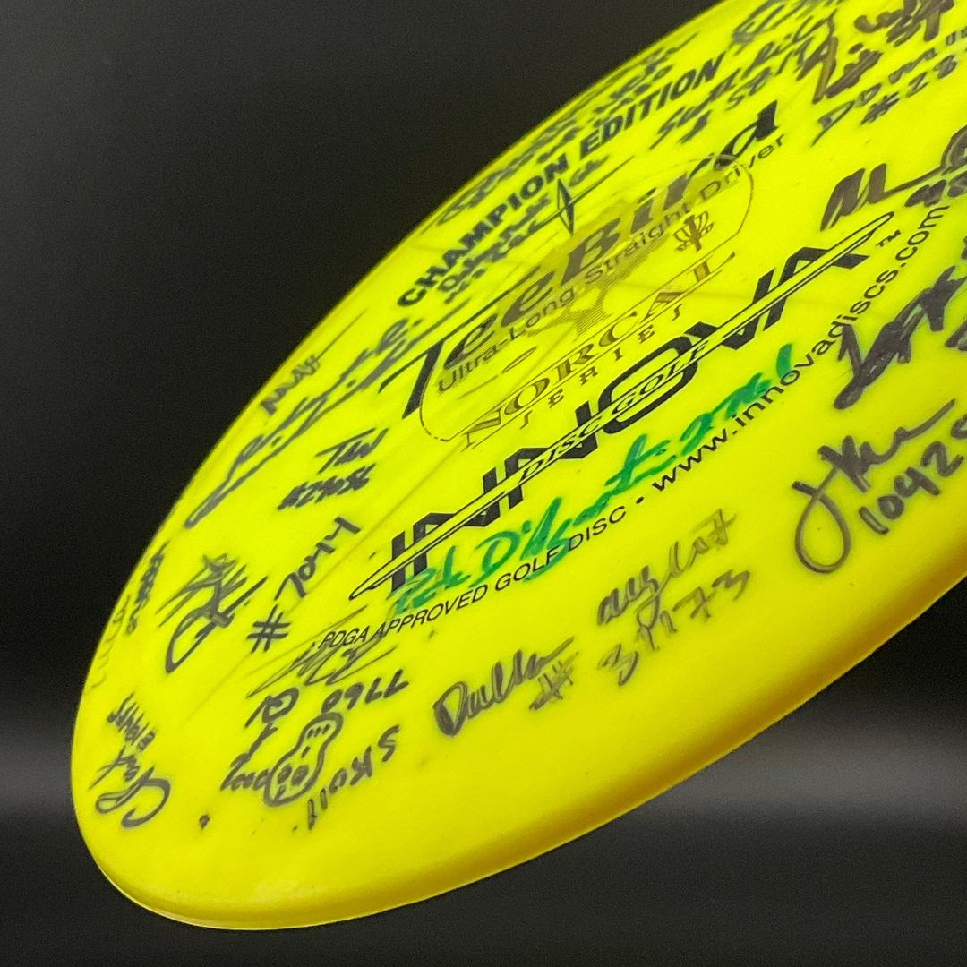 Champion Edition Teebird - Signé par 25 joueurs de la NorCal Series