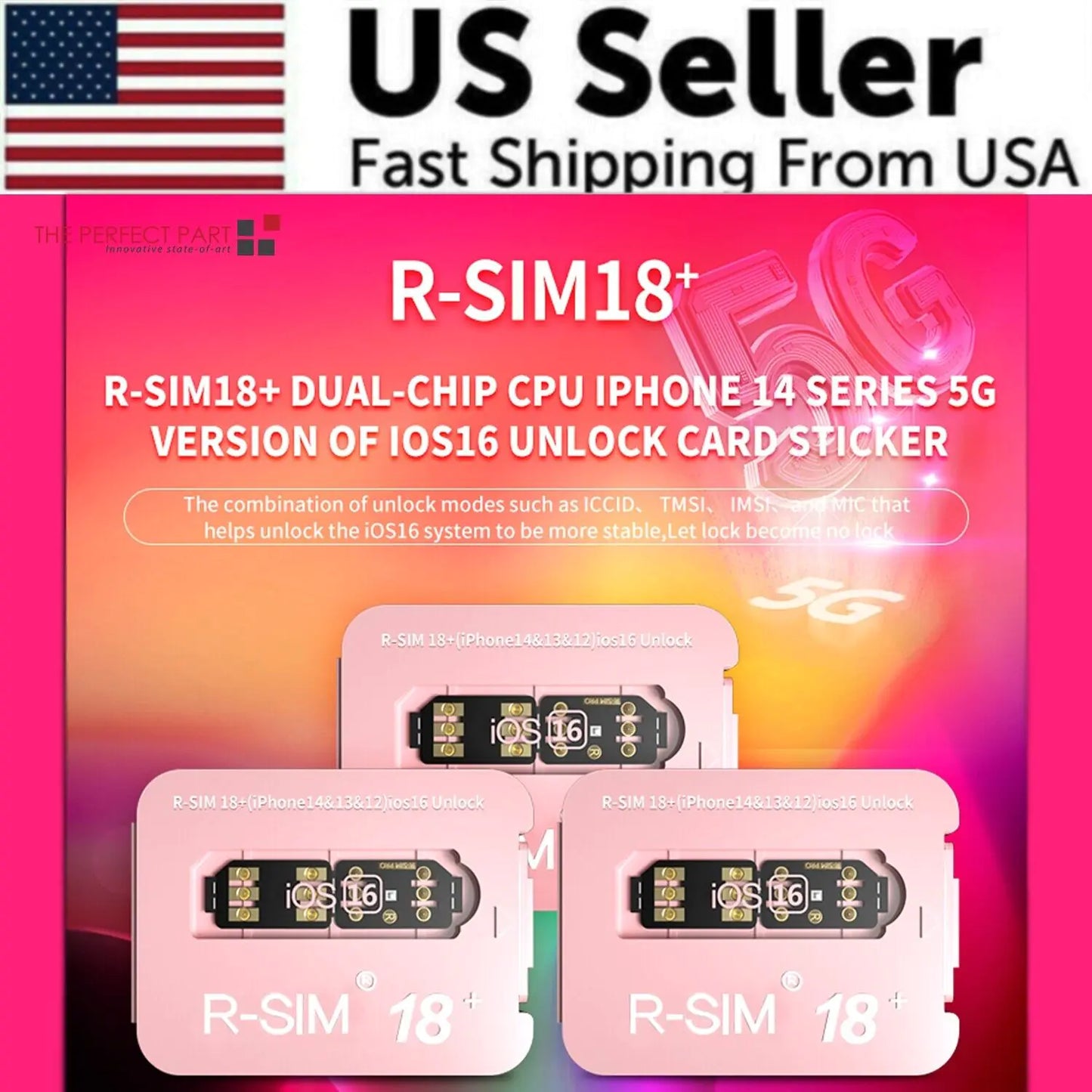 Carte de déverrouillage Nano R-SIM18+ pour modèles d'iPhone