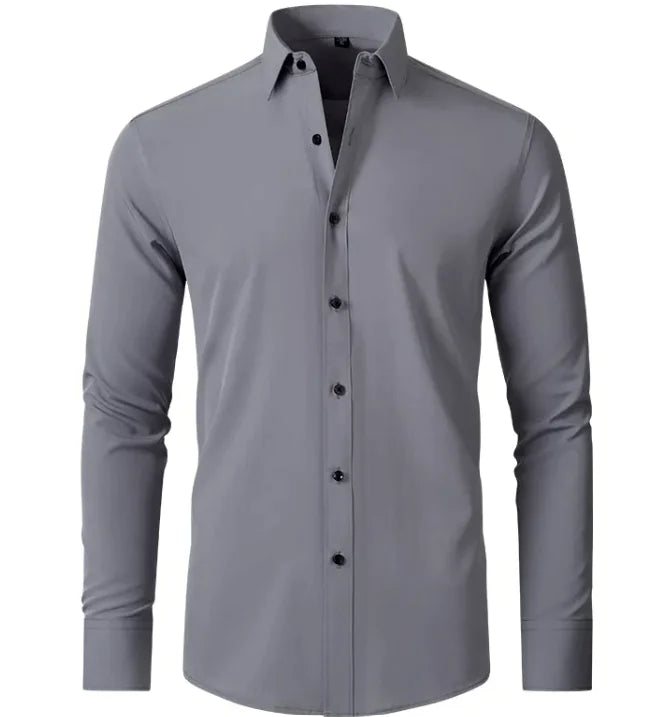 Camisa de Negocios Elástica Sin Arrugas para Hombre
