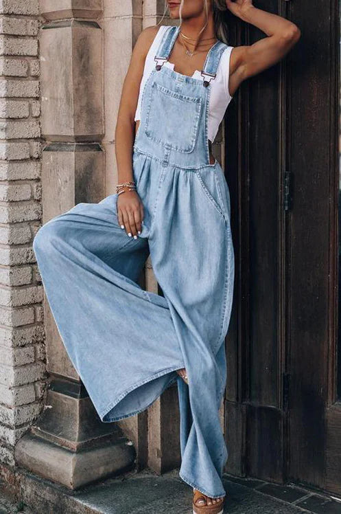 Salopette en denim pour un style sans effort