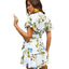 Vestido de Manga Mariposa con Escote en V