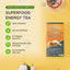 Thé énergisant Moringa avec orange et fruit de la passion