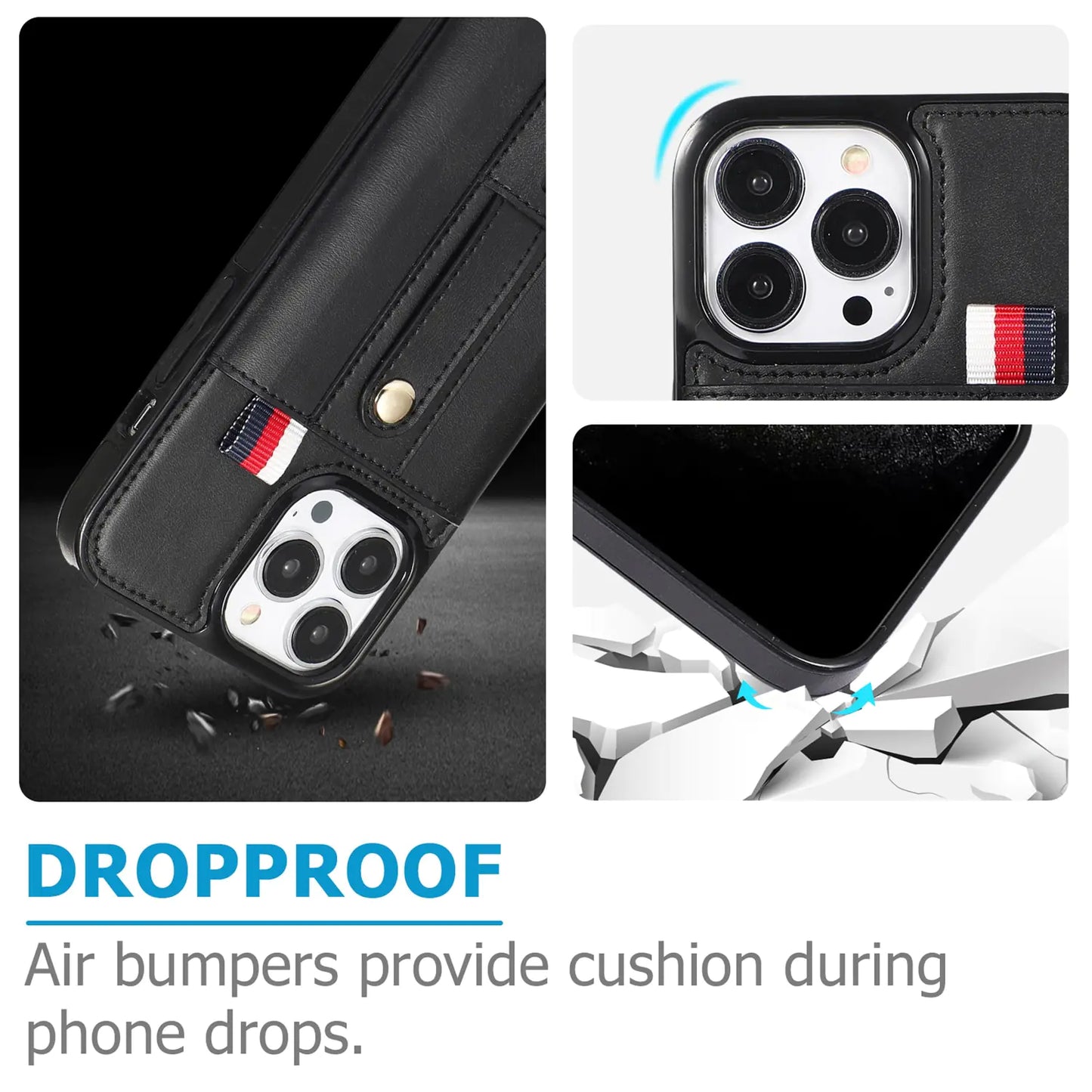 Funda de cuero de lujo para iPhone