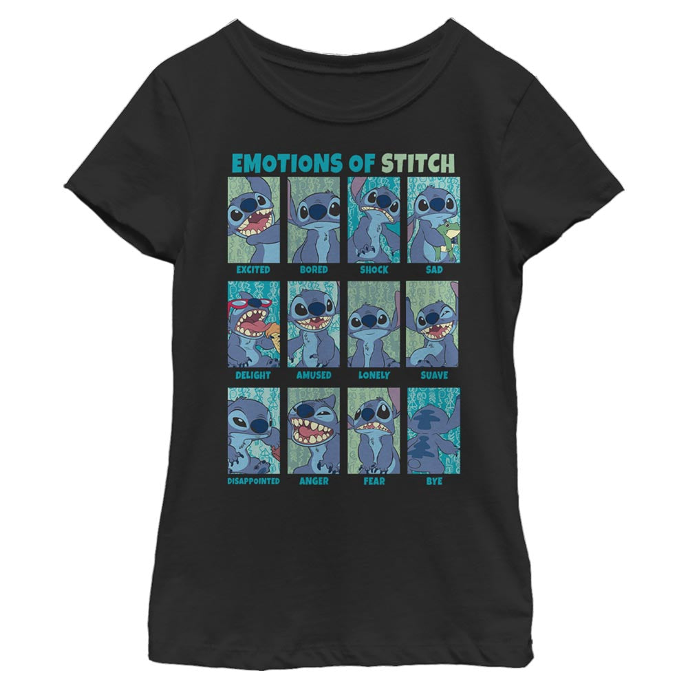 Camiseta de emoción de Stitch de Disney para niña