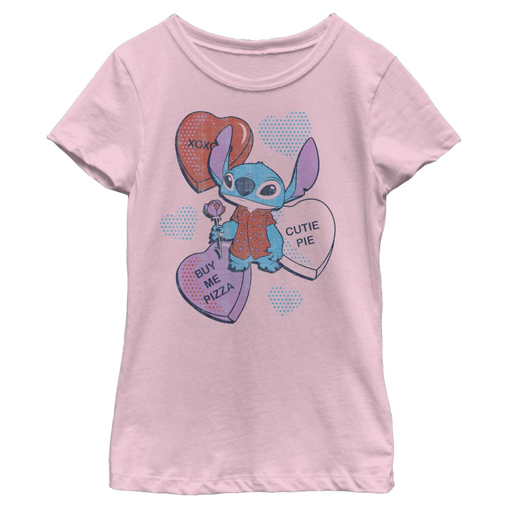 Camiseta de Corazón de Pizza de Disney para Niñas