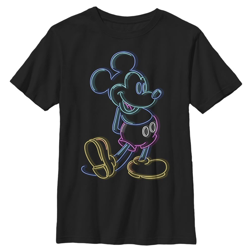Camiseta Neon Mickey de Disney para Niños