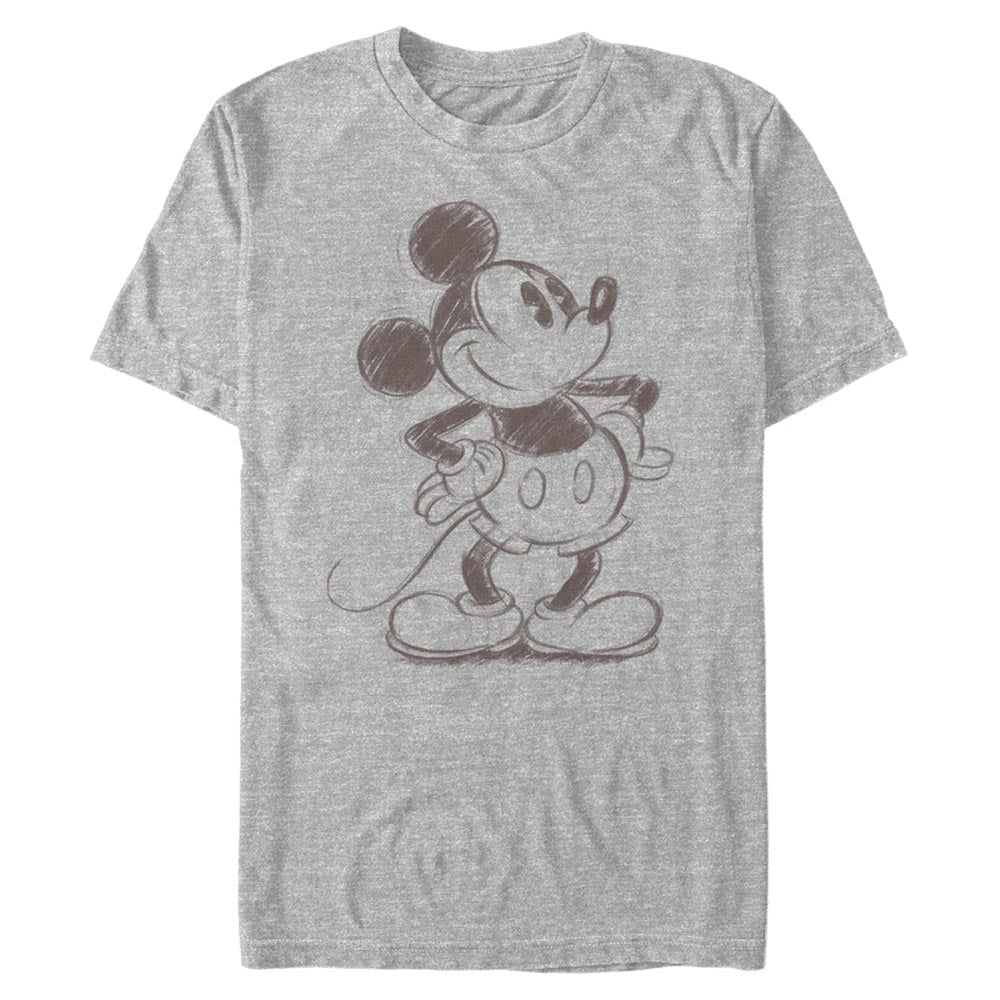 Camiseta de Esbozo Retro de Mickey Mouse para Hombre