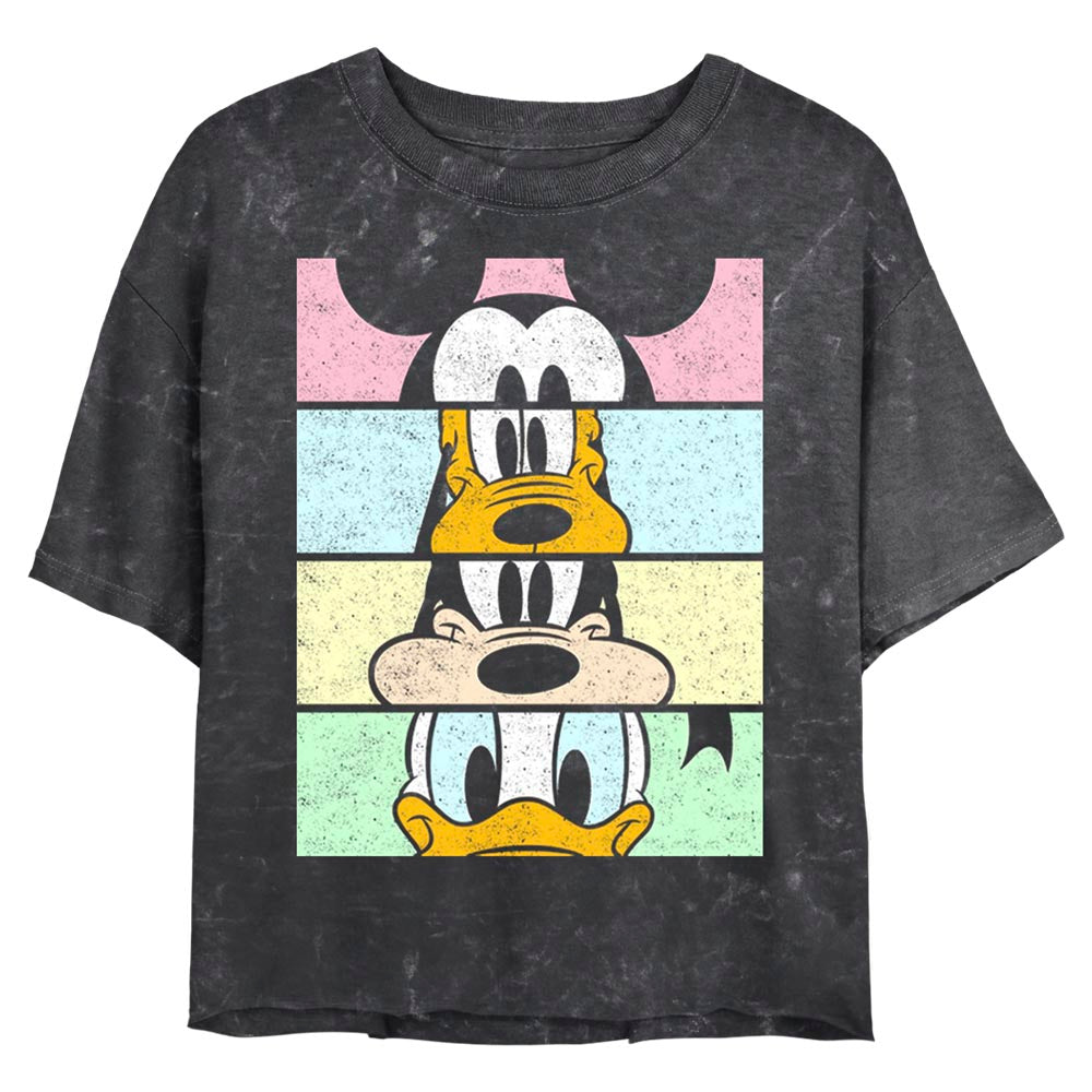 Junior's Disney Crew Crop Mineral Wash Top
