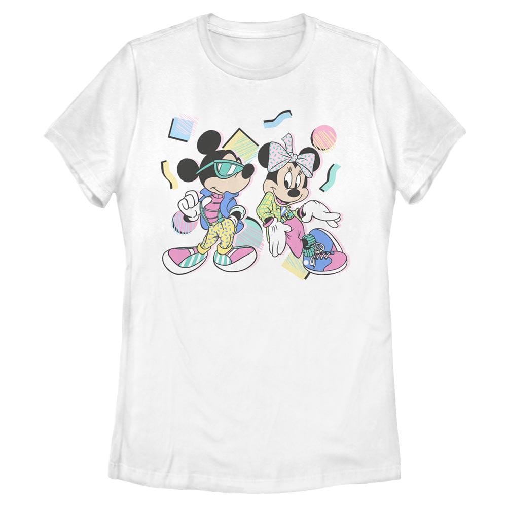 Camiseta de Mujer Disney Minnie Mickey de los 80