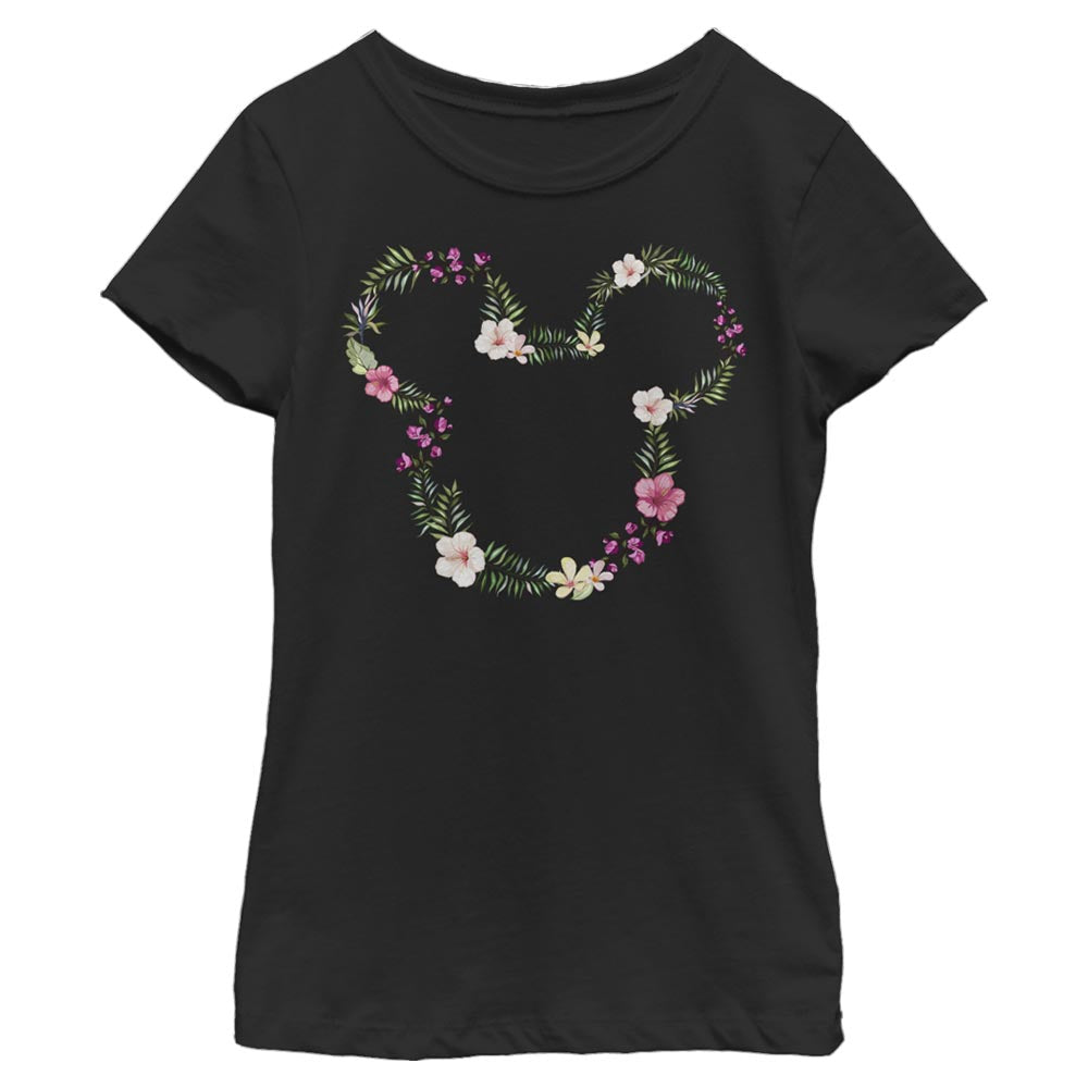 Camiseta Floral Mickey de Disney para Niñas