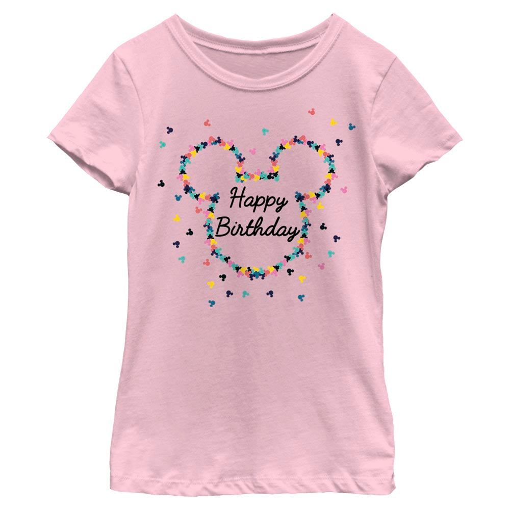 Camiseta de Marco de Cumpleaños de Ratón de Disney para Niñas