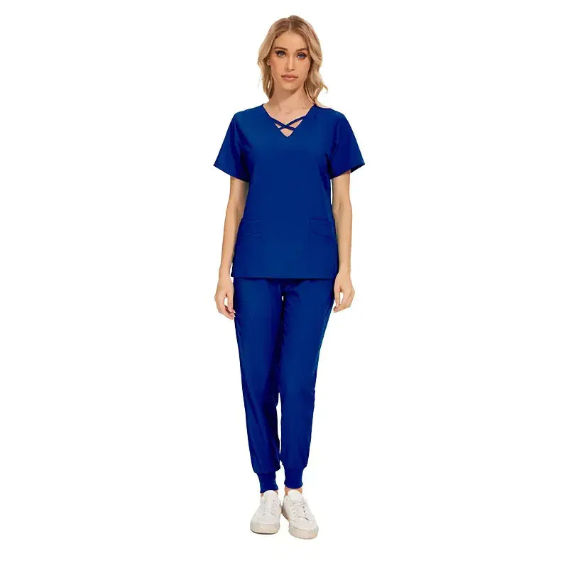 Slim Fit Women's Stretch Scrub Set for Medical Professionals