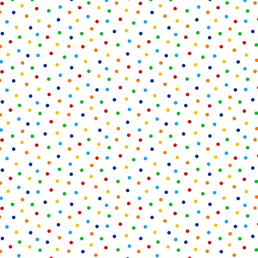 Confetti Polka Dots Fitness Fanatic Fabric - 44"/45" Per Yard