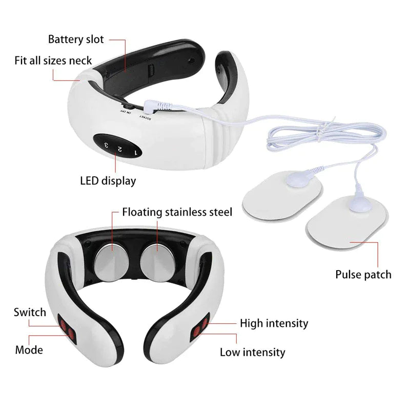 Masajeador Cervical Eléctrico Premium con Terapia Magnética