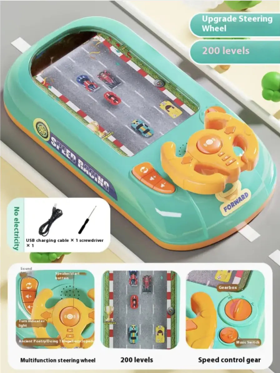 Children's Driving Simulation Puzzle Game Console