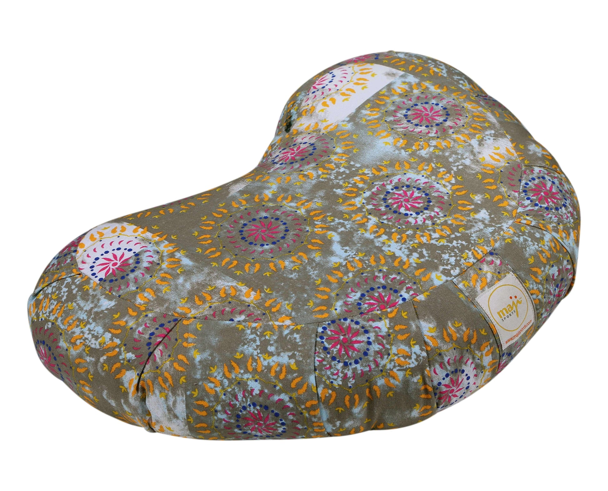 Halfmoon Zafu Meditation Cushion for Ultimate Comfort - Korvel
