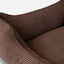 Luxurious Brown Corduroy Dog Sleeper Bed