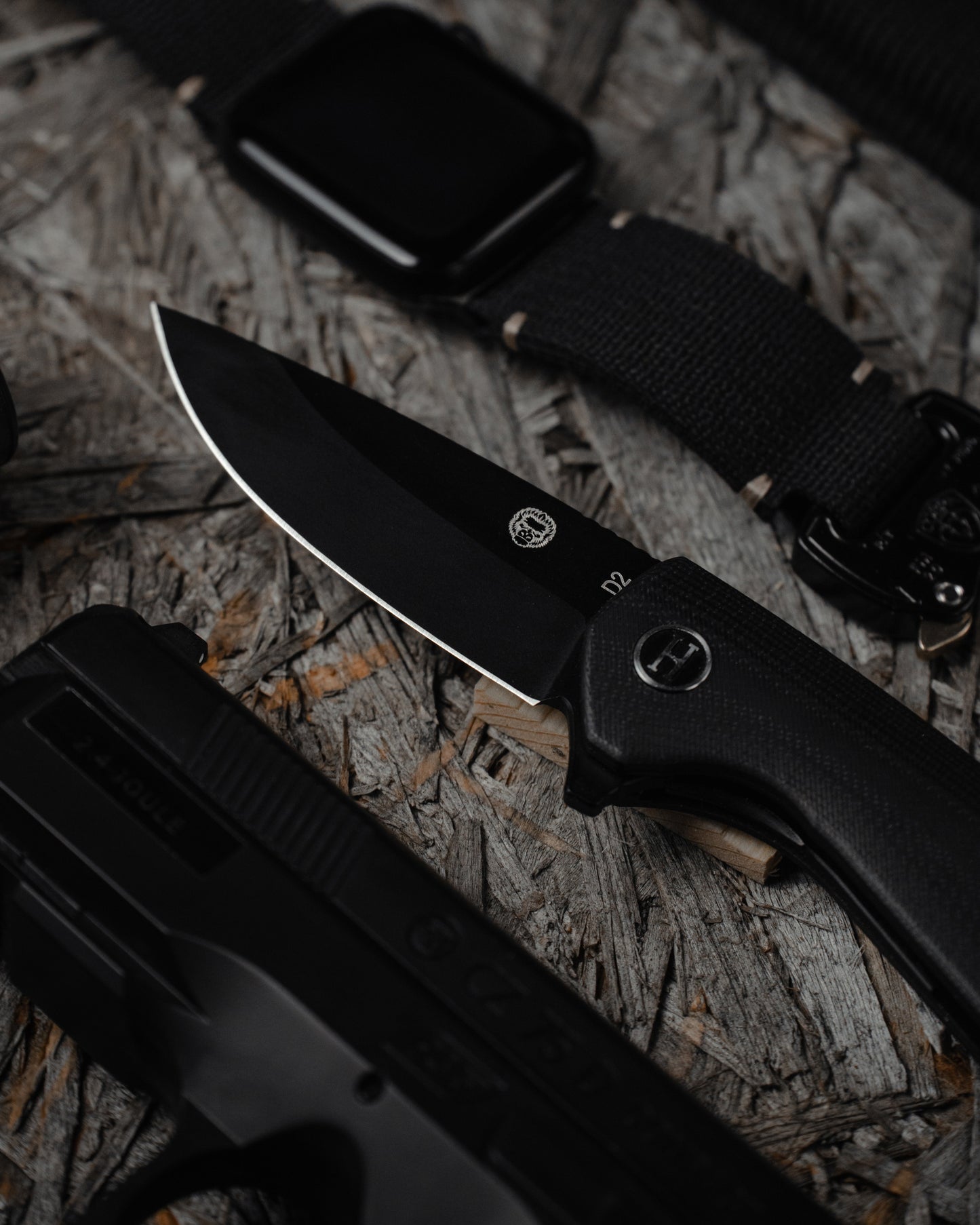 Premium Peasant Folding Pocket Knife Gift Set for Adventurers (Black & Blue) - Korvel