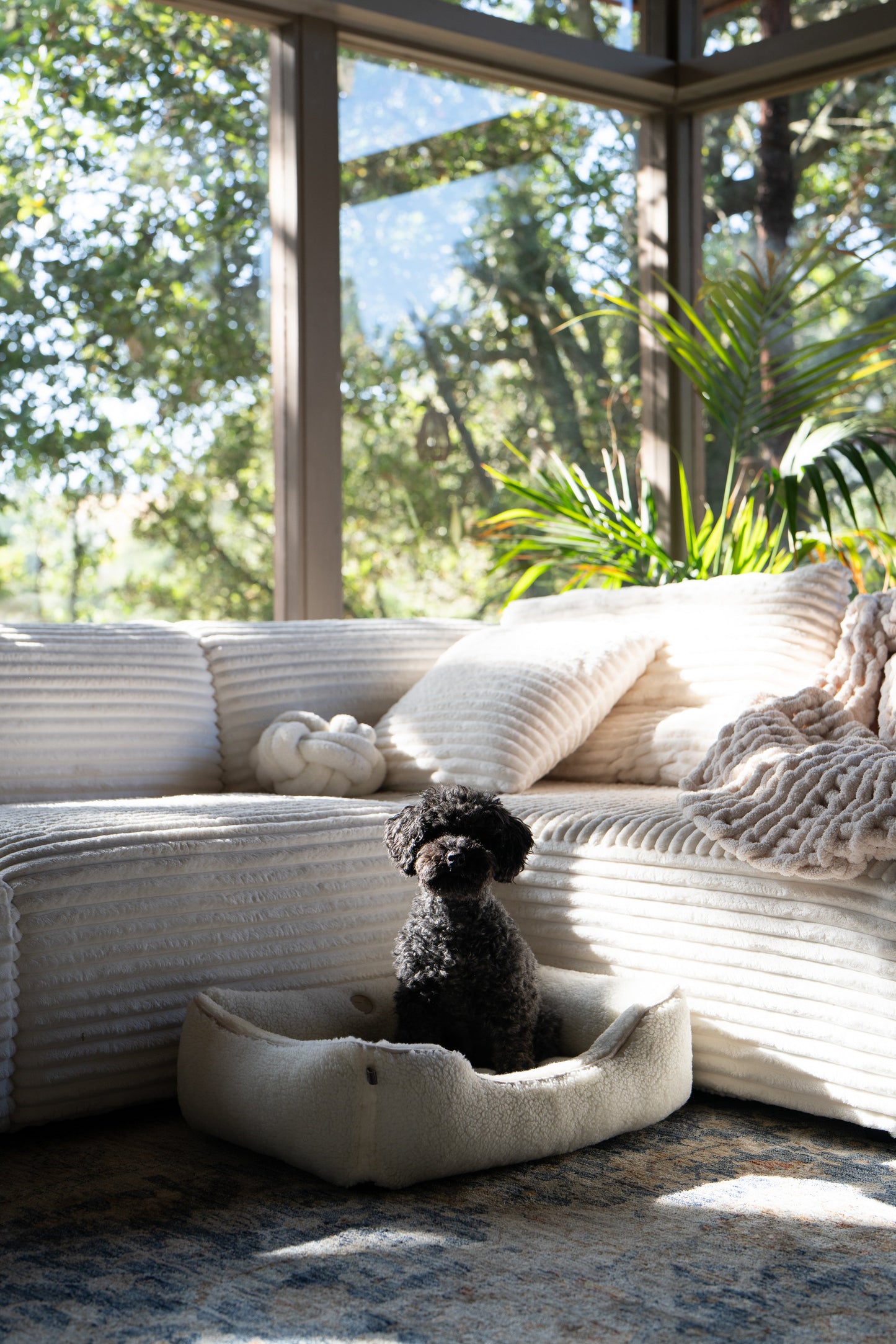 Cama para perros Cozy Cloud en gris