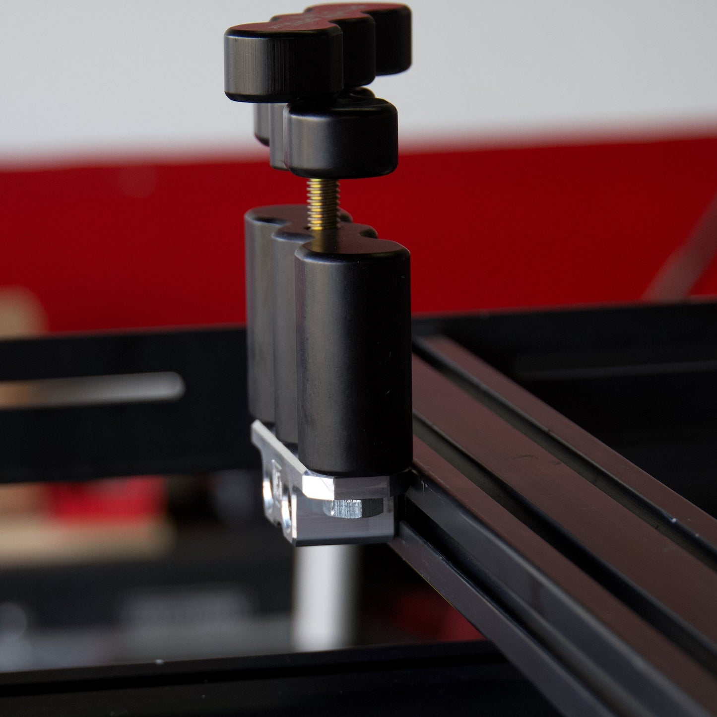 Billet aluminum Rotopax mount adapter for extrusion roof rack cross bars. - Korvel