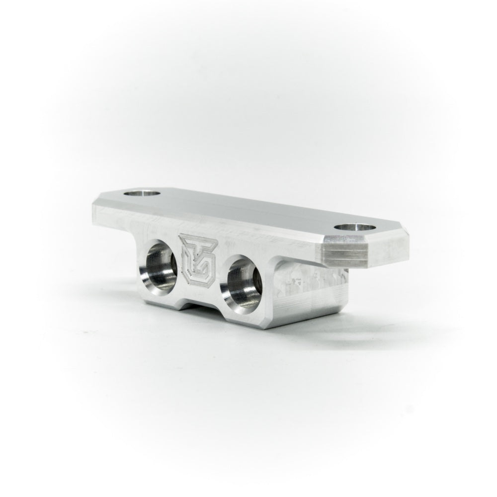 Billet aluminum Rotopax mount adapter for extrusion roof rack cross bars. - Korvel