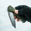 Premium Clip Point Folding Pocket Knife Gift Set for Adventurers (Silver & Green) - Korvel