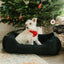 Luxurious Graphite Corduroy Dog Sleeper Bed