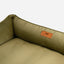 Luxurious Olive Velvet Dog Sleeper Bed