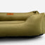 Luxurious Olive Velvet Dog Sleeper Bed