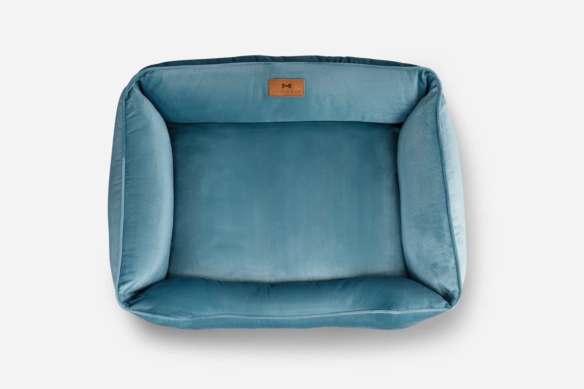 Lit pour chien en velours luxueux - Édition Tiffany