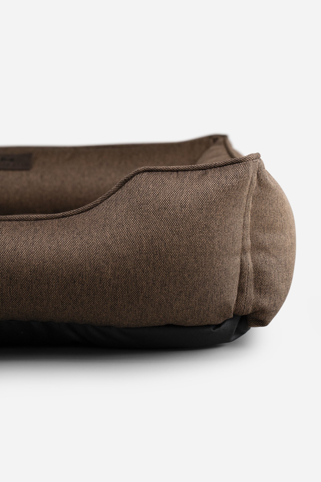 Luxurious Cotton Dog Sleeper Bed in Rich Brown