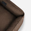 Luxurious Cotton Dog Sleeper Bed in Rich Brown