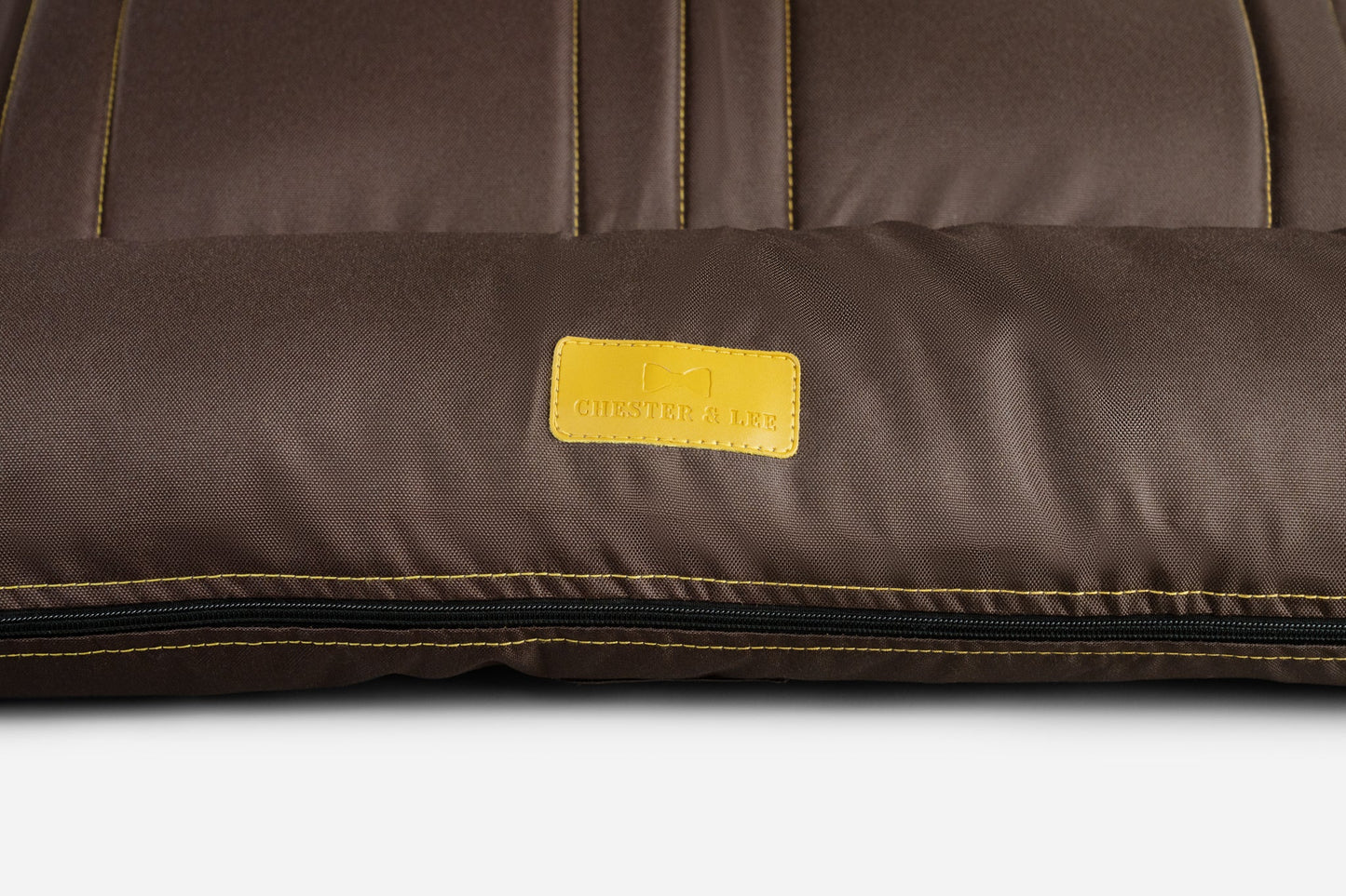 Premium Waterproof Lounger Dog Bed in Rich Brown