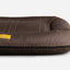Premium Waterproof Lounger Dog Bed in Rich Brown