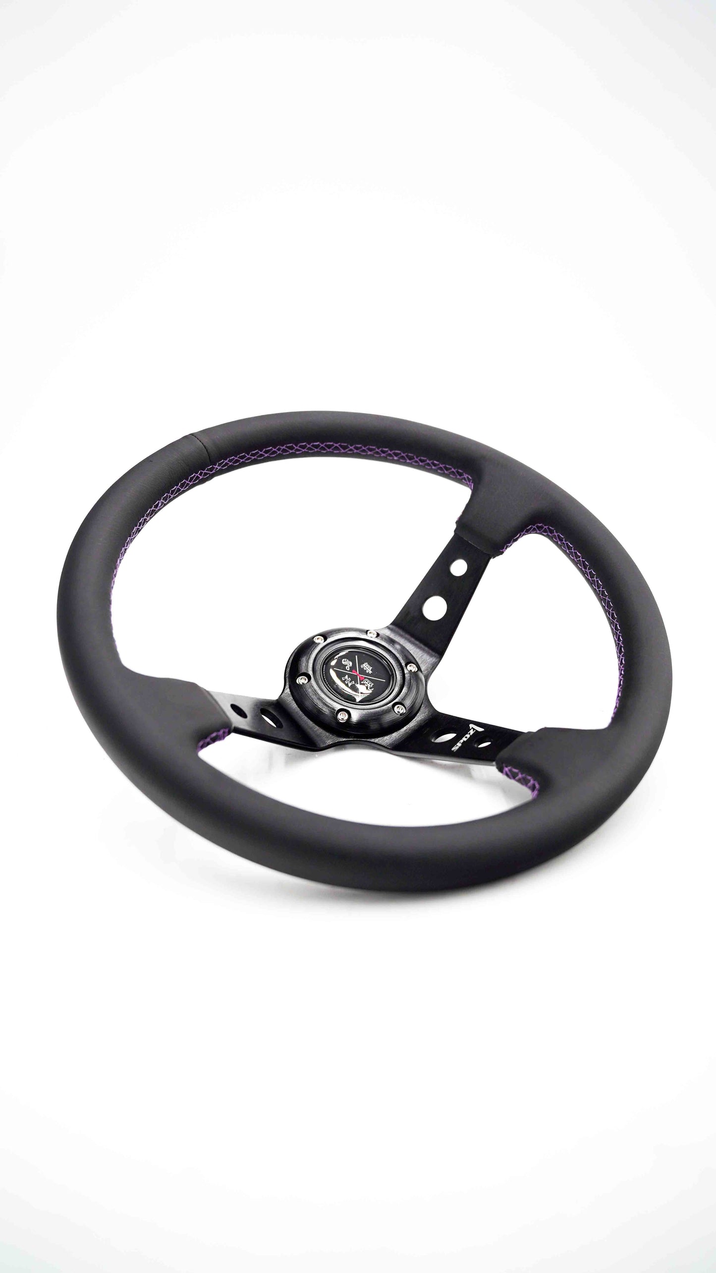 SPDZ1 Premium Purple Stitch Steering Wheel - Korvel