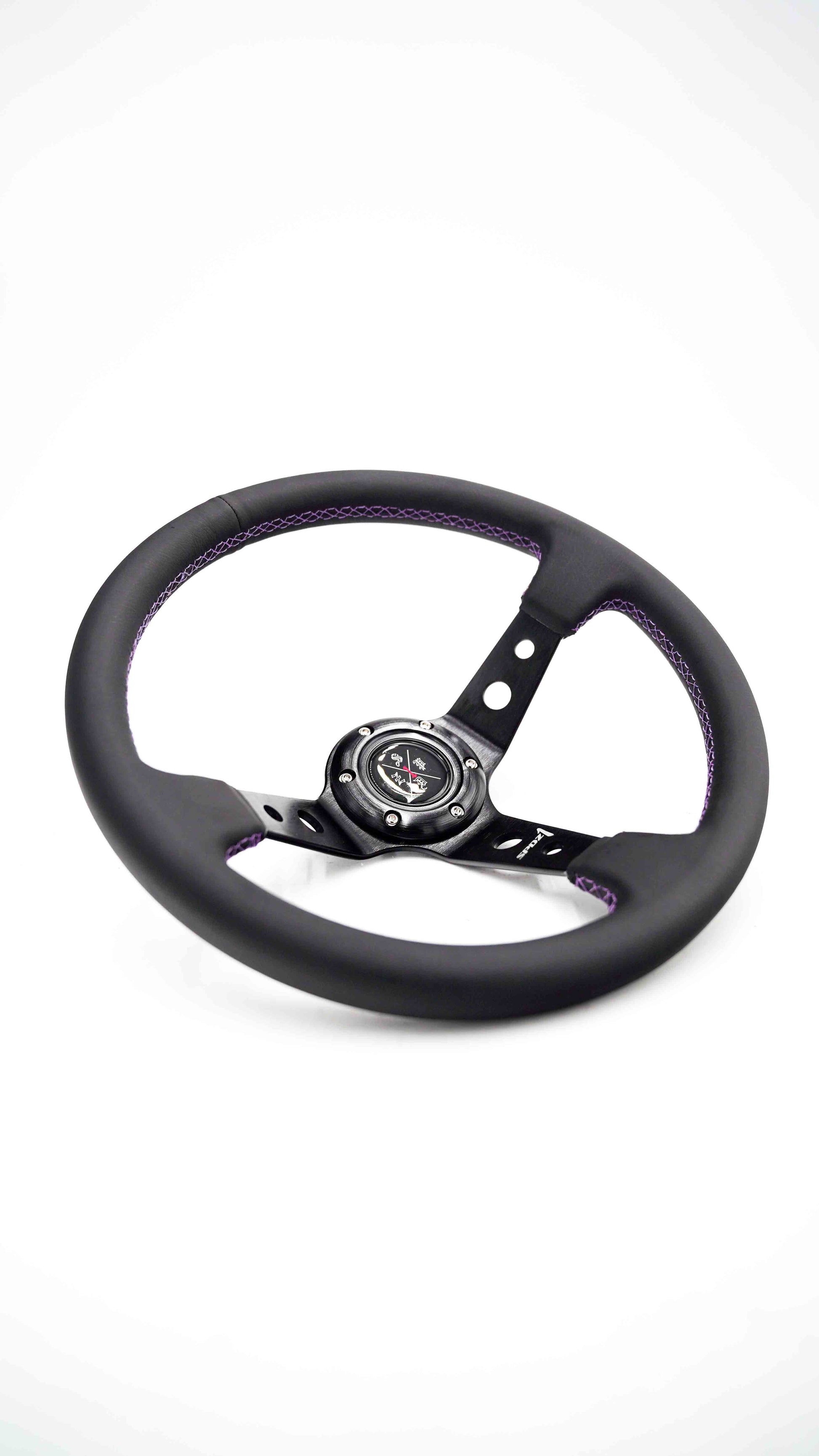SPDZ1 Premium Purple Stitch Steering Wheel - Korvel