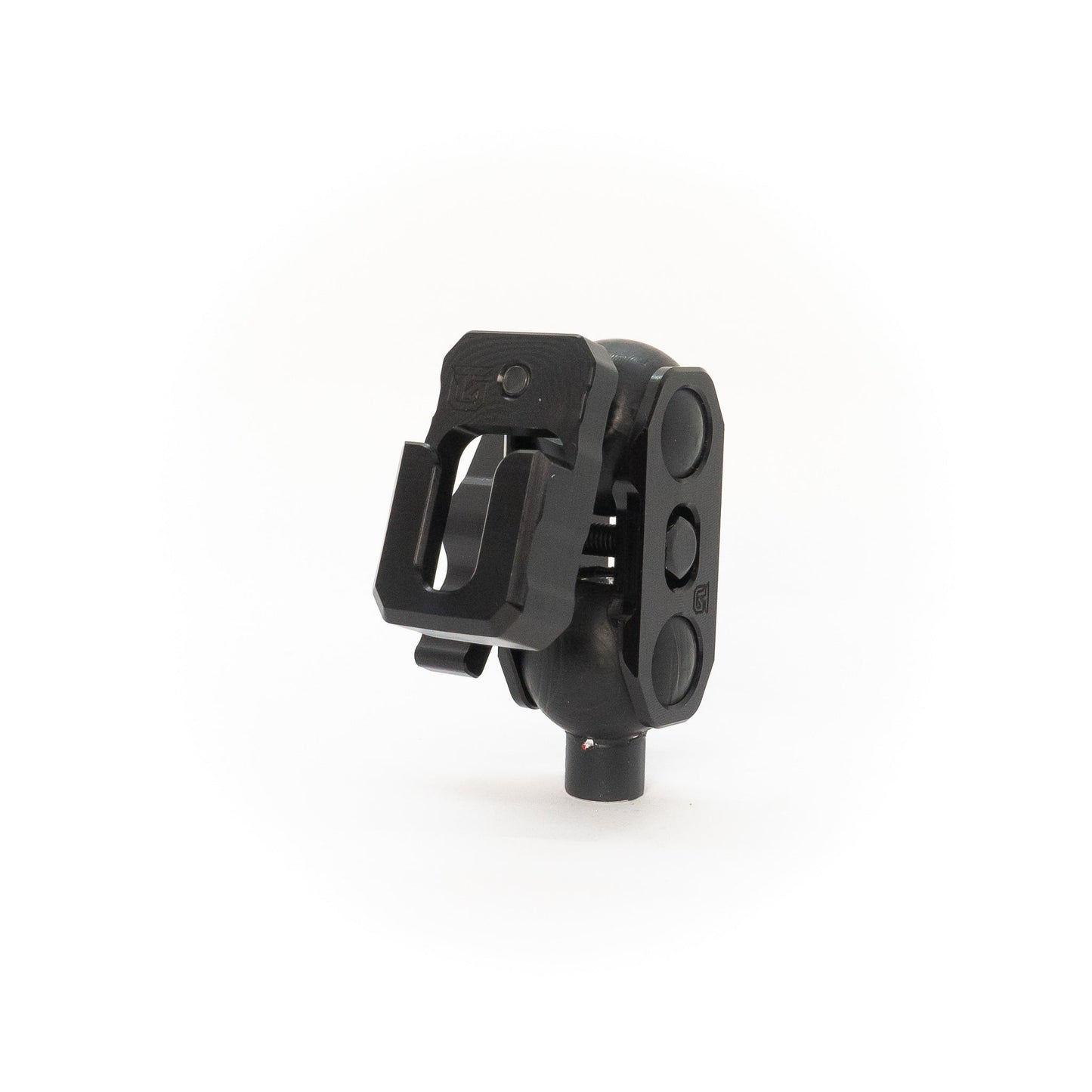 Radio Mic Mount with 1" Ball Adapter (Machined Aluminum) - Korvel