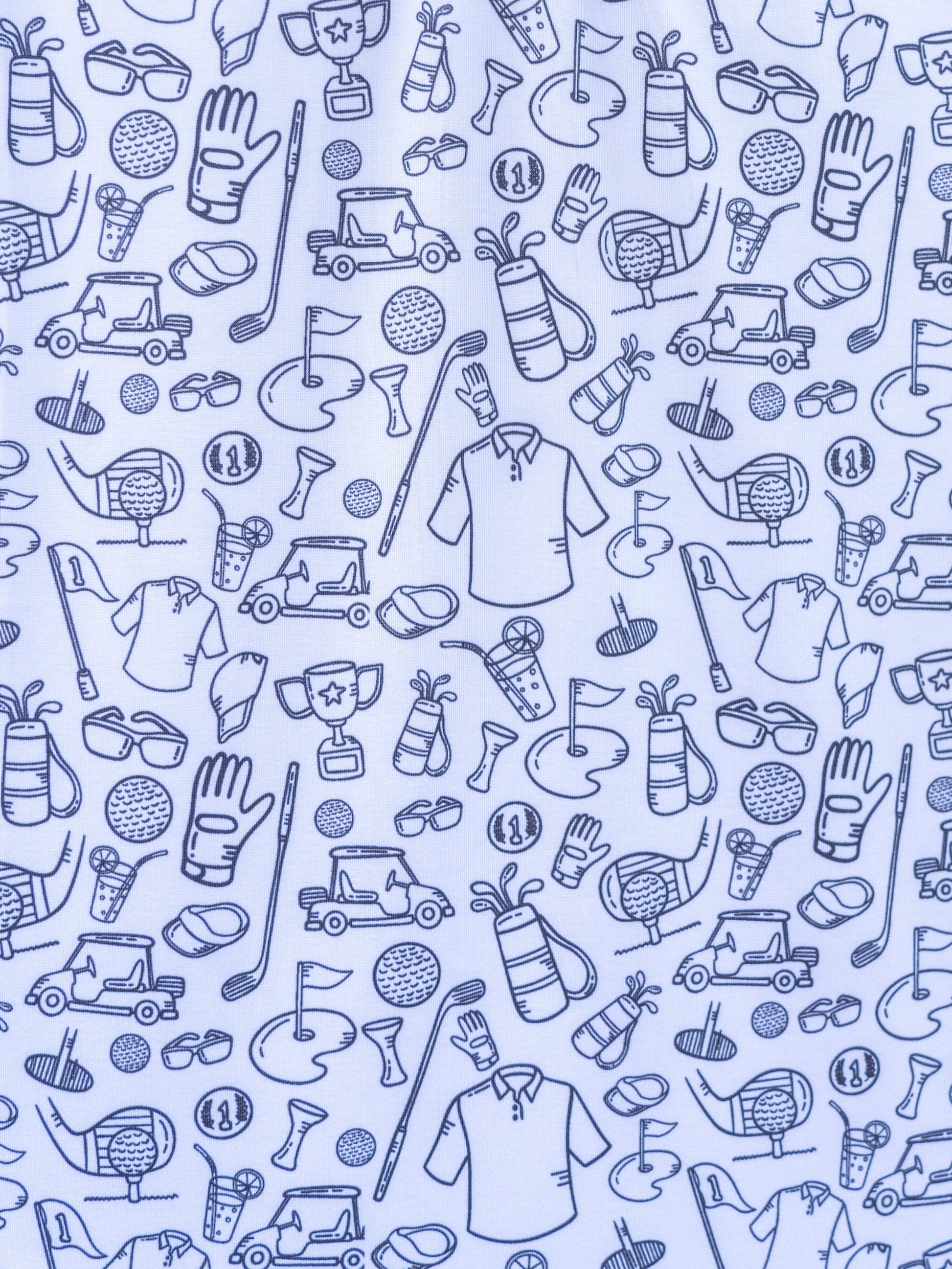 Golf Doodle Delight Polo Shirt - Korvel