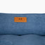 Cama para perros de terciopelo azul lujosa