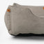 Cama para perros de terciopelo taupe lujosa