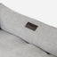 Luxurious Gray Corduroy Dog Sleeper Bed