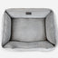 Luxurious Gray Corduroy Dog Sleeper Bed