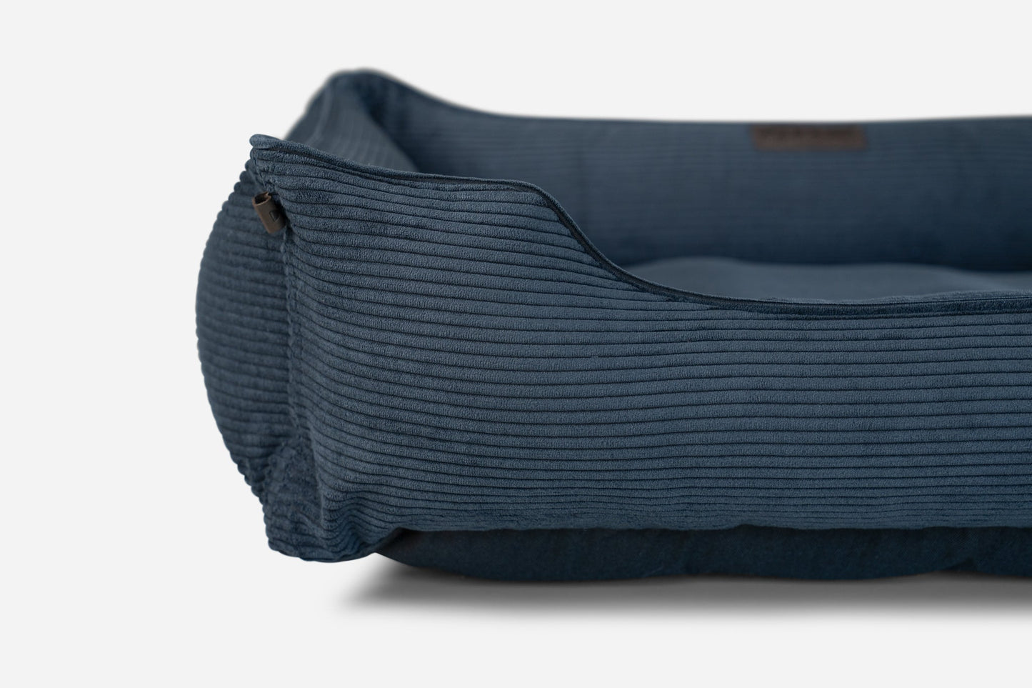 Luxurious Graphite Corduroy Dog Sleeper Bed