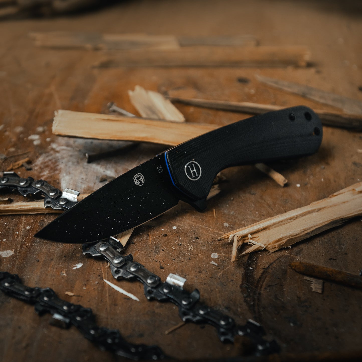 Premium Peasant Folding Pocket Knife Gift Set for Adventurers (Black) - Korvel