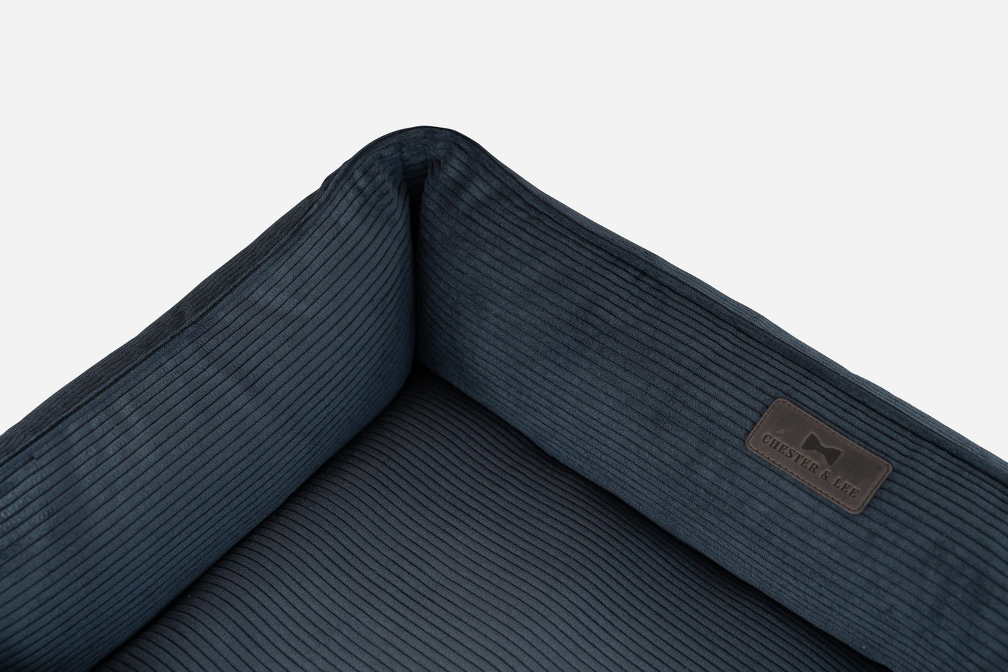 Luxurious Graphite Corduroy Dog Sleeper Bed
