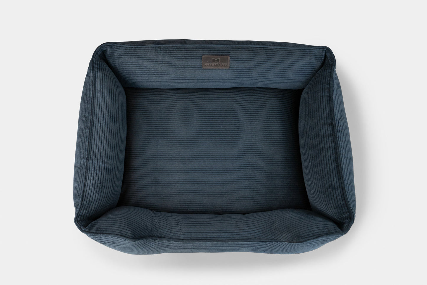 Luxurious Graphite Corduroy Dog Sleeper Bed