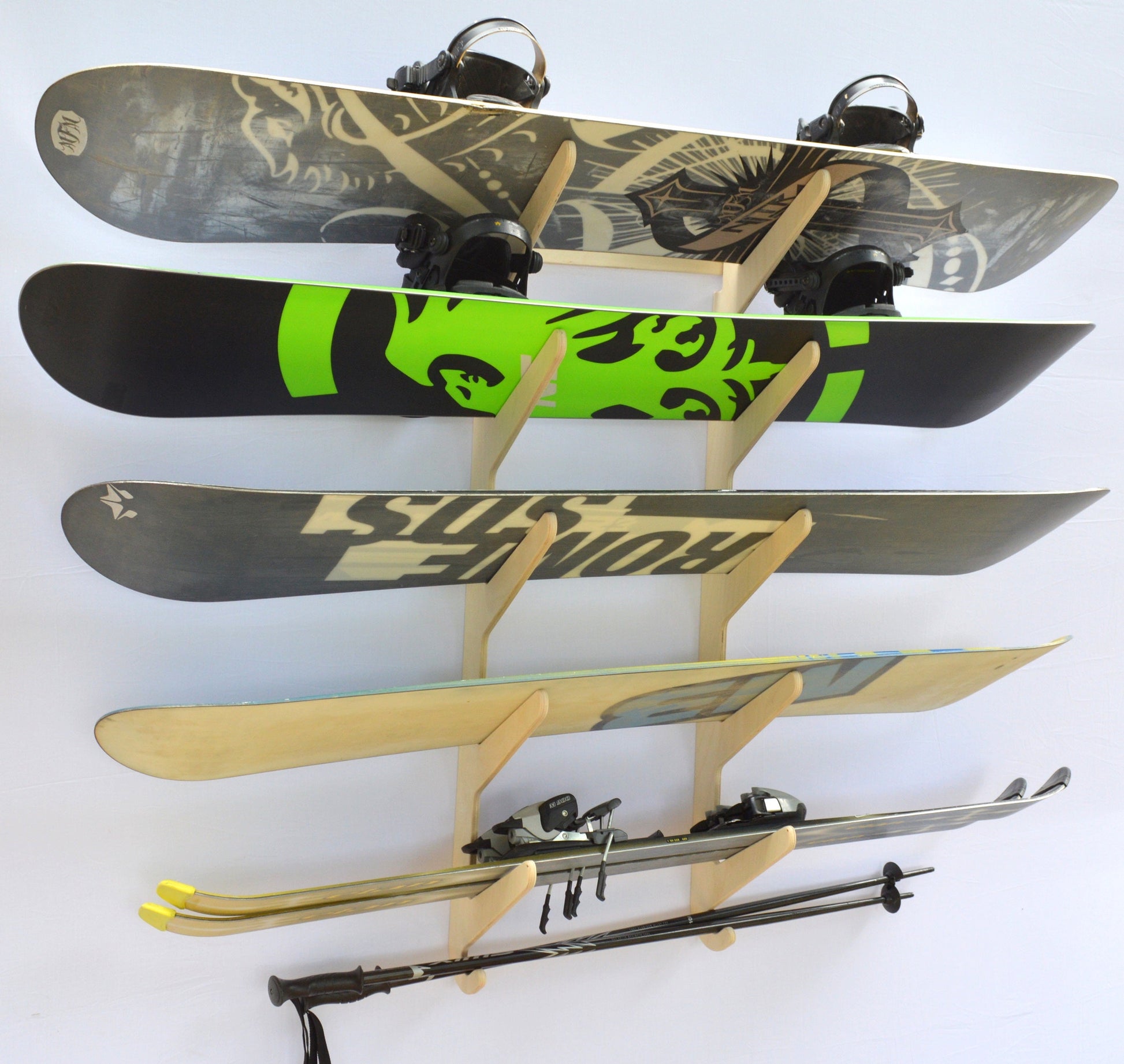 Lifty Premium Snowboard & Ski Wall Rack - Korvel
