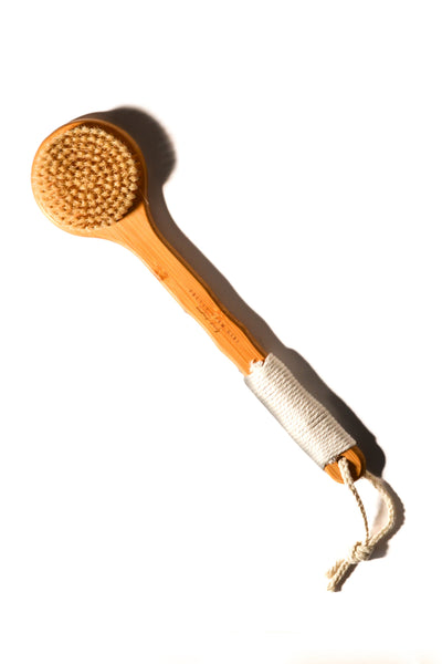 Bamboo Exfoliating Dry Brush with Sisal Bristles - Korvel