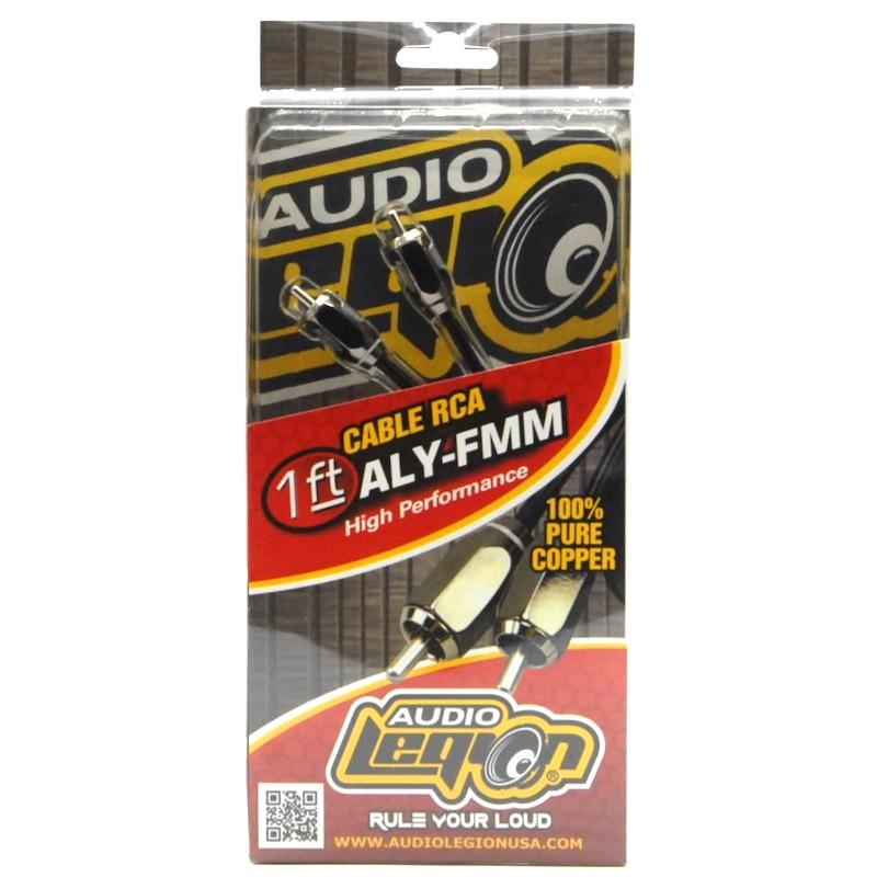 Audio Legion ALY-FMM | 1 ft RCA Splitter Cable - 1 Female to 2 Male Connectors - Korvel