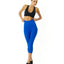 Leggings Capri de Yoga de Cintura Alta - Azul Cielo